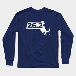 26.2 Miles Boston Massachusetts Race Runner Shirt Long Sleeve T-Shirt